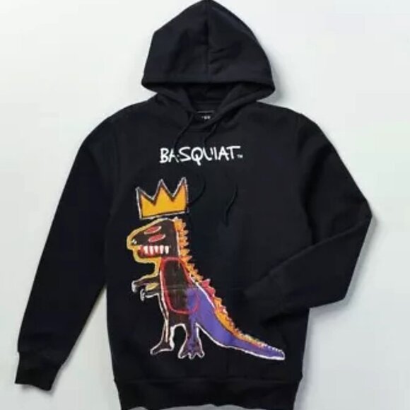 NEW Classic Jean Michel Basquiat Artwork Hoodie Pullover Sweater - Picture 1 of 5